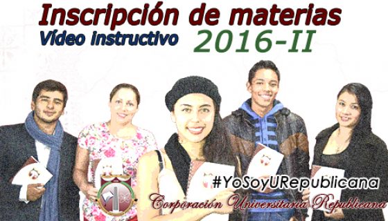 Inscripción materias en línea 2016B