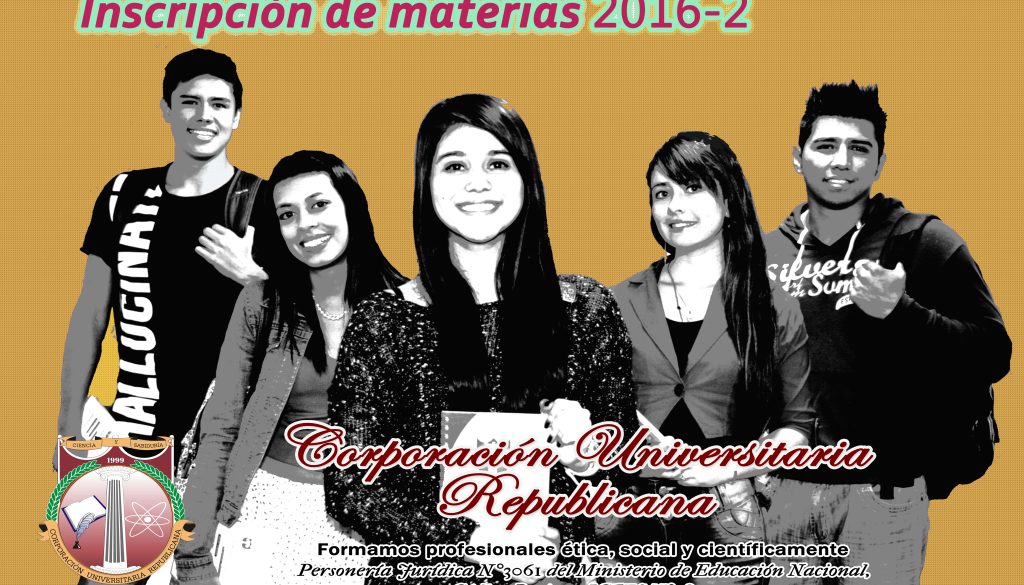 Poster estudiantes Inscripciones 20162