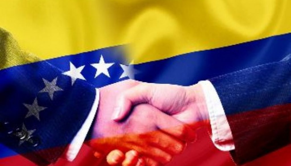Colombia-Venezuela-banderas, foto vía web Mundo24