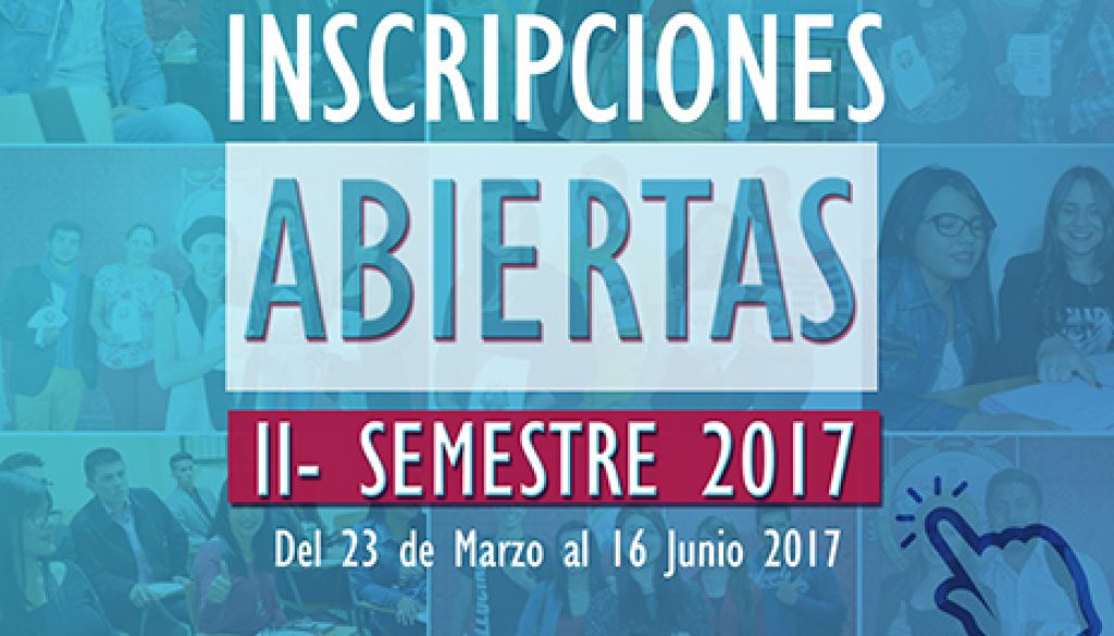 INSCRIPCIONES ABIERTAS II - 2017