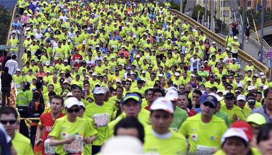 Media Maratón de Bogotá, foto vía web El Tiempo