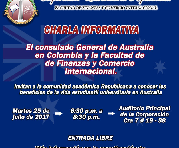 Invitación académica charla Australia