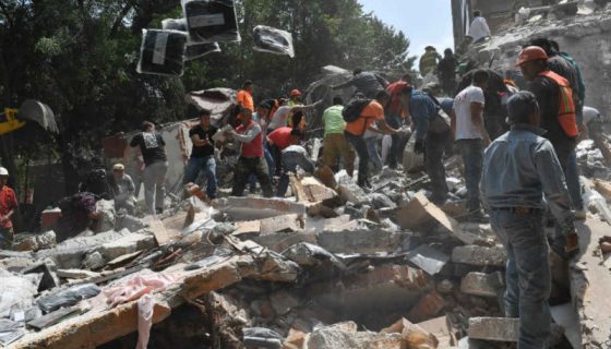 Sismo México, foto vía AFP