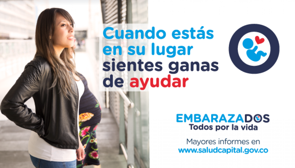 "Embarazados, todos por la vida", una campaña para dar prioridad a mujeres embarazadas en Bogotá