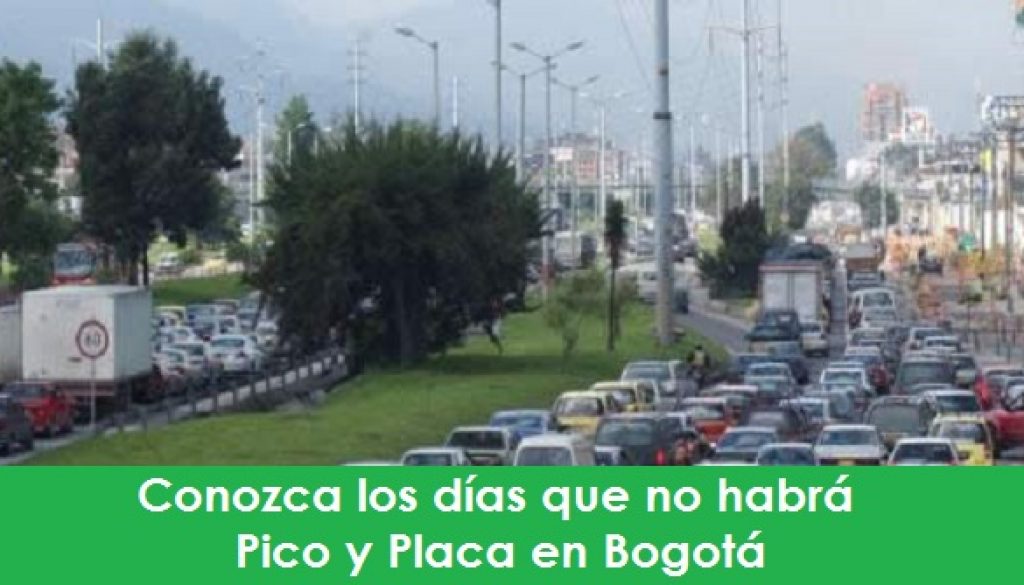 Conozca los días que no habrá el Pico y Placa en Bogotá radio universitaria urepublicanaradio picoyplaca-foto-vía-web-colcarros