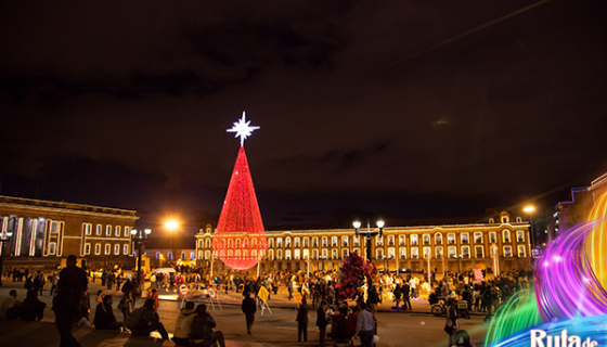 navidad caminata centro Bogotá