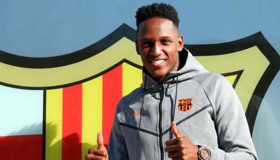 Yerry Mina Barcelona 2018 Debut