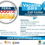 Feria de empleo con 1.500 vacantes para trabajar en Bogotá - Abril 2018 (1)