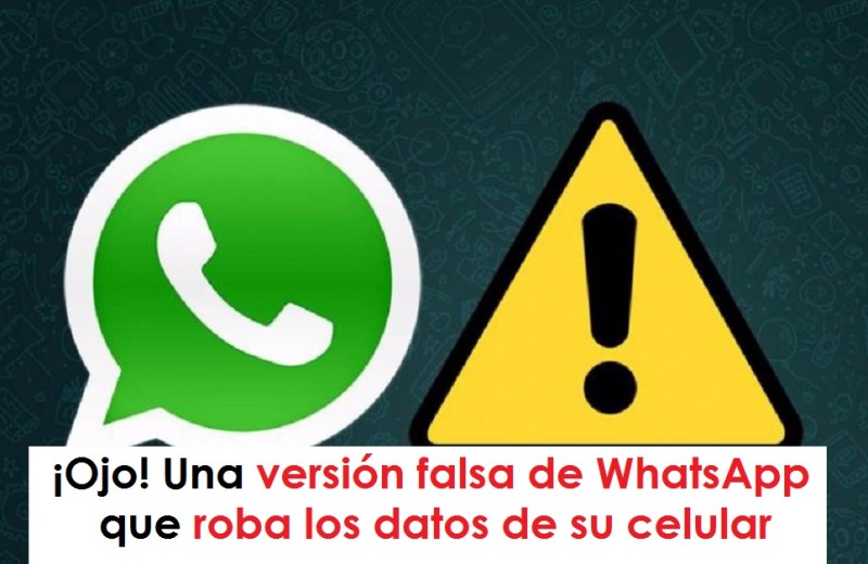 whatsapp datos Una versión falsa de WhatsApp que roba los datos de su celular radio universitaria urepublicanaradio, foto vía web La Voz del Muro