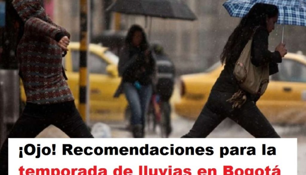 recomendaciones temporada de lluvias Recomendaciones para la temporada de lluvias en Bogotá, foto vía Diario ADN - Radio Universitaria URepublicanaRadio