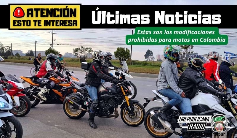 Estas son las modificaciones prohibidas para motos en Colombia