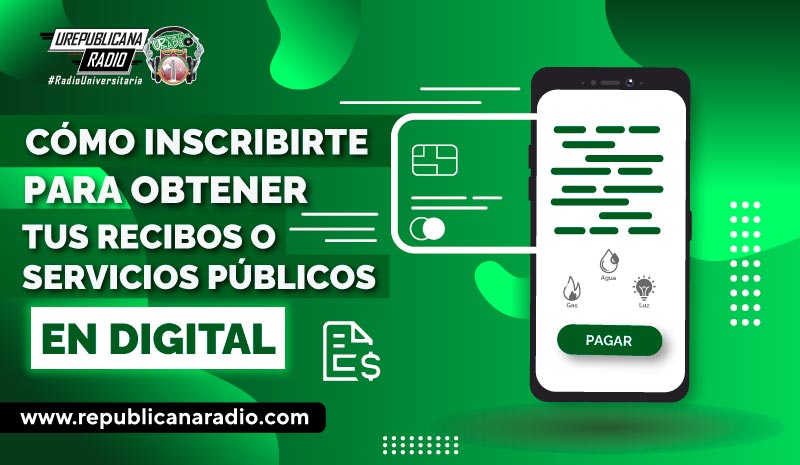 Cómo inscribirte para obtener tus recibos o facturas de servicios públicos en digital