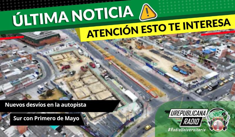 Comenzaron los desvíos en la autopista Sur con Primera de Mayo