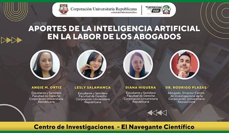Podcast Inteligencia Artificial en la labor de los Abogados y el Derecho en Colombia