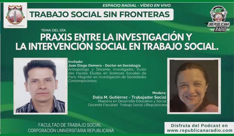 Podcast Praxis entre la investigación y la intervención social en trabajo social